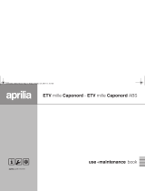 APRILIA ETV MILLE CAPONORD - ETV MILLE CAPONORD ABS El manual del propietario