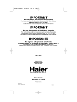 Haier XQG50-11 Manual de usuario