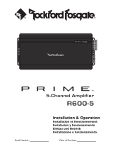 Rockford Fosgate Prime R600-5 Guía del usuario