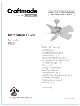 Craftmade PI30 Guía de instalación