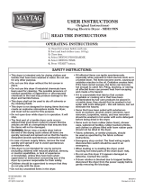 Maytag MDE17MNBGW User Instructions