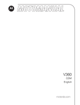 Motorola V360 Manual de usuario