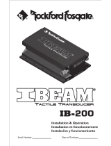 Rockford Fosgate IBeam IB-200 Instrucciones de operación