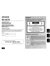 Aiwa SC-UC78 Operating Instructions Manual
