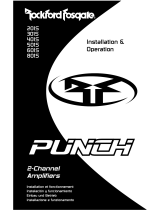 Rockford Fosgate Punch 501S Instrucciones de operación