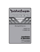 Rockford Fosgate Power T500-1bd Manual de usuario
