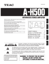TEAC A-H500 El manual del propietario