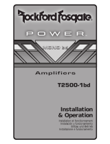 Rockford Fosgate T2500-1bd CP Instrucciones de operación