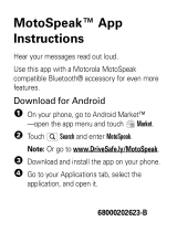Motorola MotoSpeak Instructions Manual