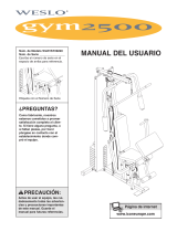 Weslo Gym 2500 Manual de usuario