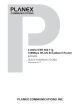 Planex Communications BLW-54SG Quick Installation Manual