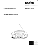 Sanyo MCD-Z100F Manual de usuario