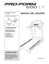 Pro-Form 600 Lt Treadmill Manual de usuario