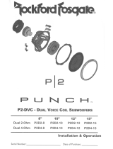 Rockford Fosgate Punch P2D28 El manual del propietario