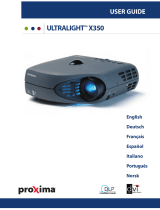 Proxima UltraLight X350 Manual de usuario