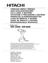 Hitachi WR12DMB - 12.0 V 1/2" Impact Wrench 2 Battery Manual de usuario