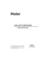 Haier LED LCD TV Receiver Manual de usuario