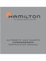 Hamilton Watch Automatic and Quartz Chronograph Manual de usuario