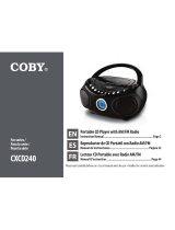 Coby CXCD240BLU Manual de usuario