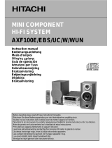 Hitachi AXF100W Manual de usuario