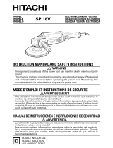 Hitachi SP18V Instruction Manual And Safety Instructions