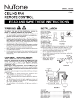 NuTone RCK01 Instrucciones de operación