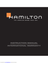Hamilton Caliber H-31 Manual de usuario