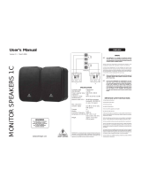 Behringer Monitor 1C Manual de usuario