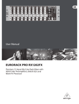 Behringer EURORACK PRO RX1202FX Manual de usuario