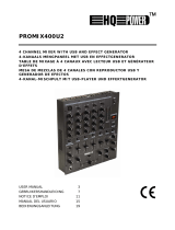 HQ Power PROMIX400U2 Manual de usuario