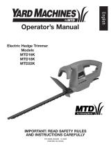 MTD Yard Machines MTD22K Manual de usuario
