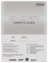 Hitachi LE32V407 El manual del propietario