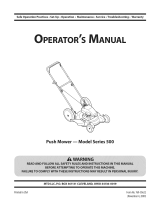 MTD 500 Series Manual de usuario