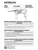 Hitachi DH 24PB Manual de usuario