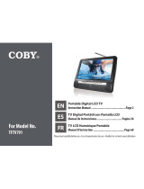 Coby TFTV791 - 7" Tft LCD Tv Manual de usuario