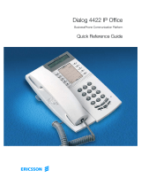 Ericsson Dialog 4422 Quick Reference Manual