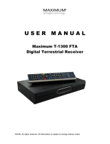 Maximum T-1300 FTA Manual de usuario