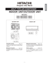 Hitachi RAS-10GH5 Manual de usuario