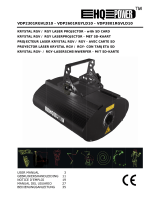 Velleman Krystal RGV380 RGV laser projector Manual de usuario