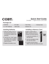 Coby SNAPP CAM3000 Guía de inicio rápido