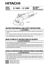 Hitachi G10SR Instruction Manual And Safety Instructions