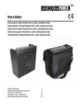 HQ Power Portable karaoke set Manual de usuario