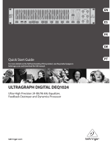 Behringer Ultragraph Digital DEQ1024 Guía de inicio rápido