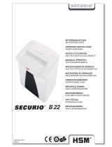 HSM SECURIO B22 Instrucciones de operación