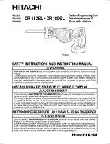 Hitachi CR 18DSL Safety Instructions And Instruction Manual