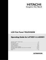 Hitachi UltraVision L42V651 Manual de usuario