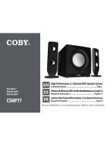 Coby CS-MP77 - 2.1-CH PC Multimedia Speaker Sys Manual de usuario