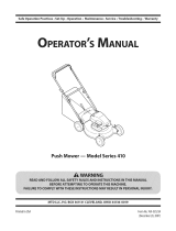 MTD Series 410 Manual de usuario