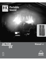 HK Audio actor dx Manual de usuario