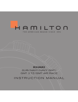 Hamilton Watch Khaki NAVY GMT Manual de usuario